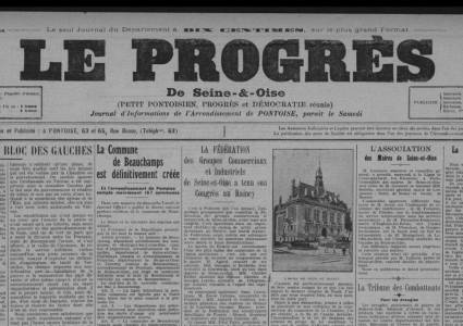 Le progrès 1922 élections