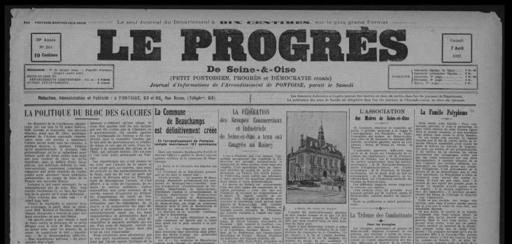 Le progrès 1922 élections
